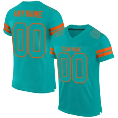 Custom Aqua Mesh Football Jersey with Aqua Orange 840x840 1