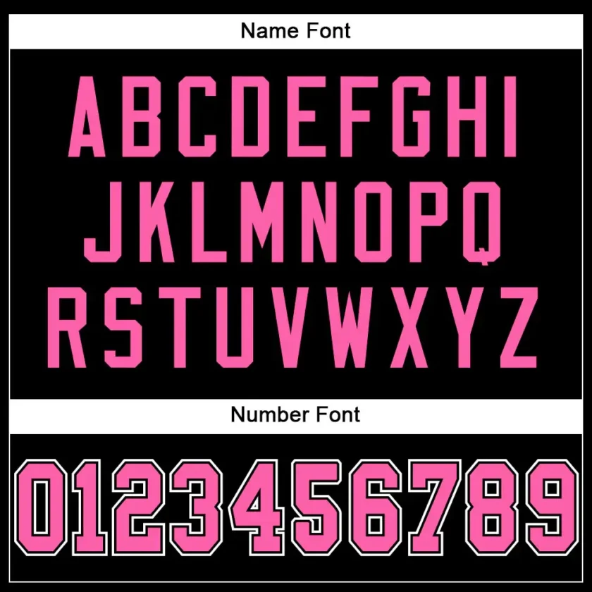 Custom Black Mesh Football Jersey with Pink-White - Image 3
