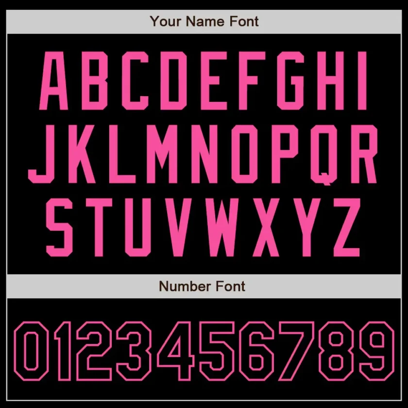 Custom Black Baseball Jersey with Black-Pink - Image 3