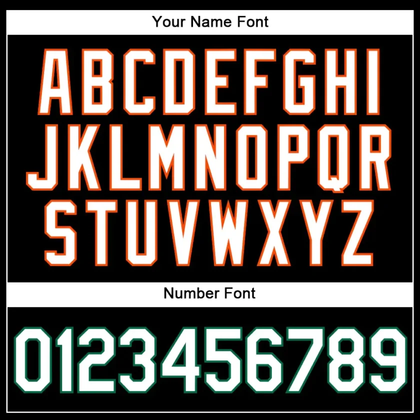 Custom Black Baseball Jersey with White-Orange - Image 3