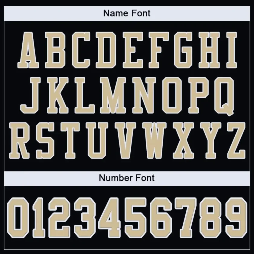Custom Black Mesh Football Jersey with Vegas Gold - Image 2