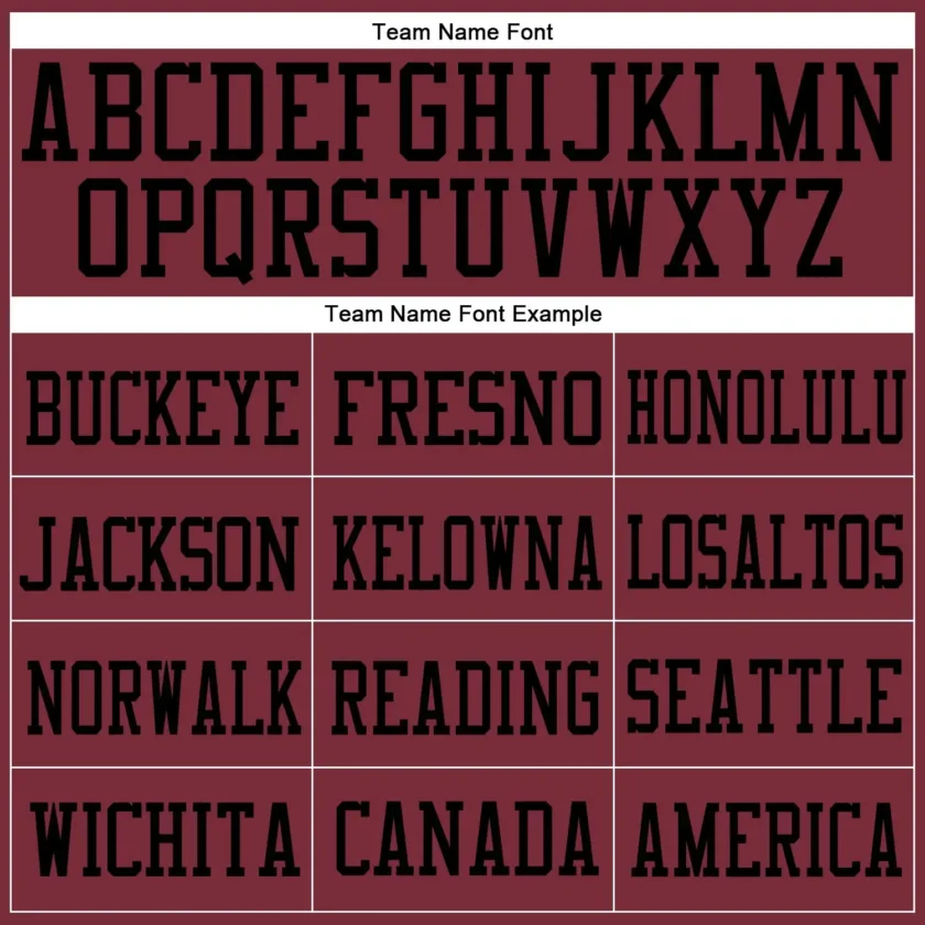 Custom Burgundy Mesh Football Jersey with Black - Image 2