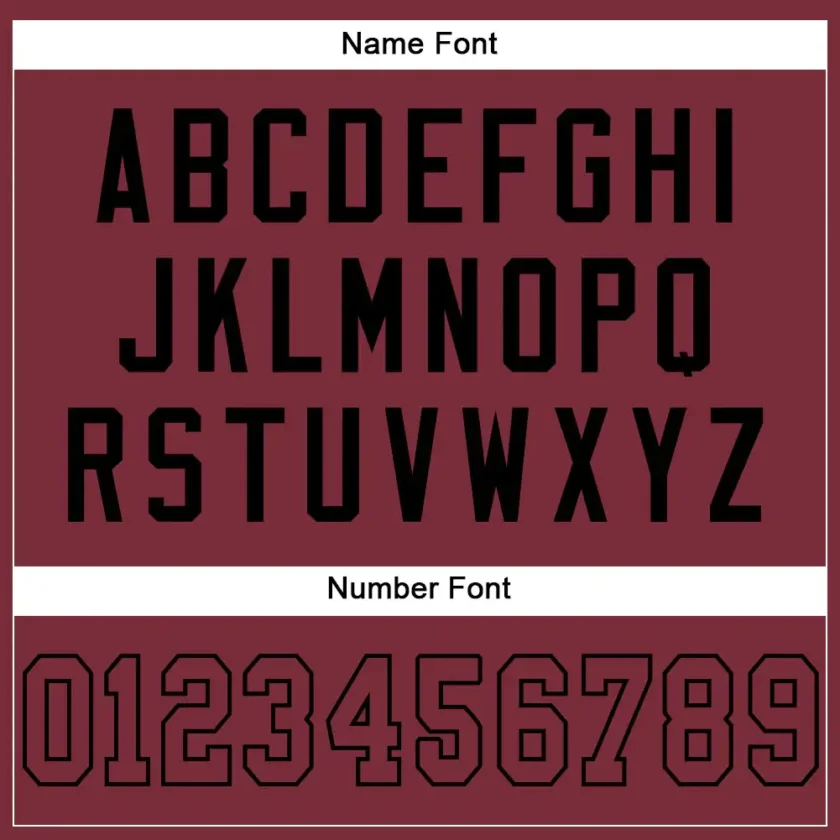 Custom Burgundy Mesh Football Jersey with Black - Image 3