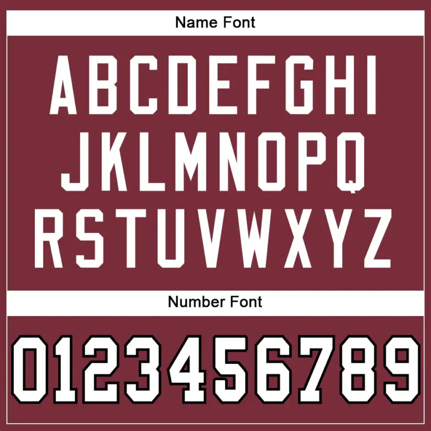 Custom Burgundy Mesh Football Jersey with White-Black - Image 3