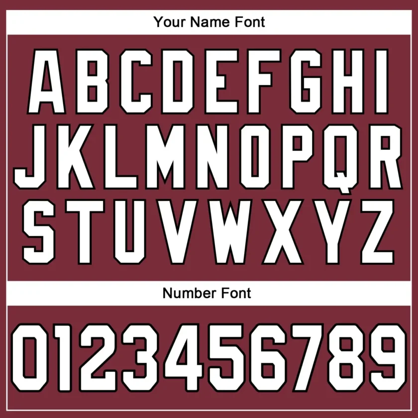 Custom Burgundy Mesh Throwback Football Jersey with White - Image 3