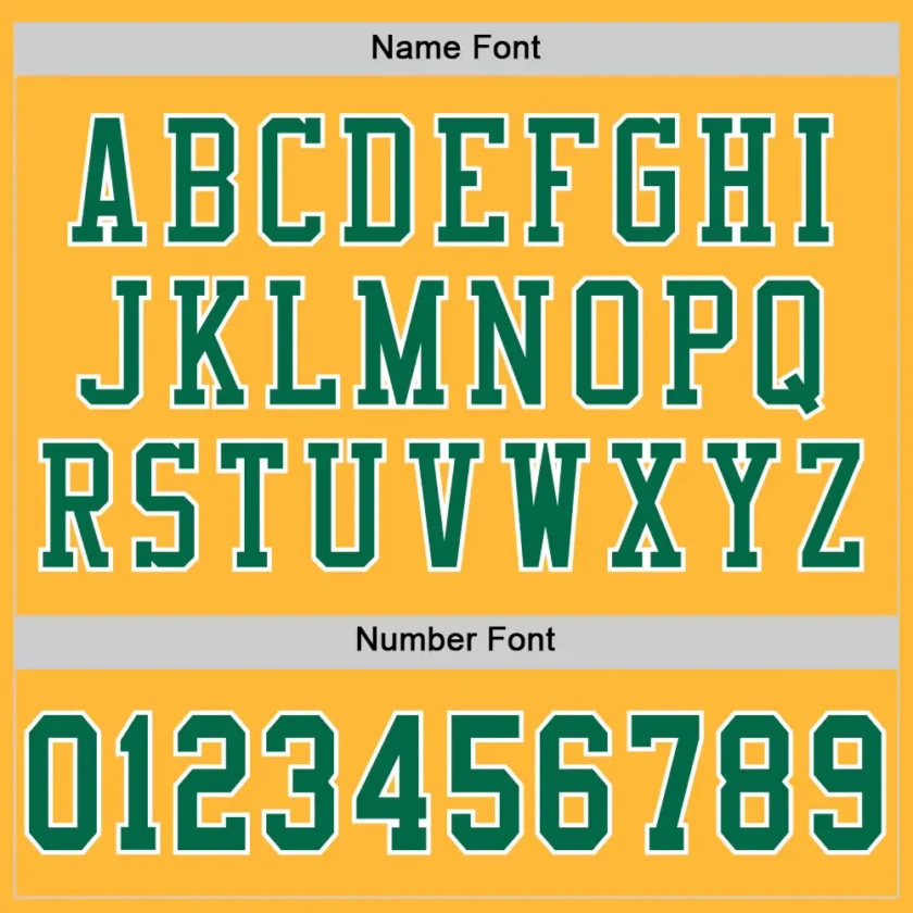 Custom Gold Mesh Football Jersey with Kelly Green - Image 2