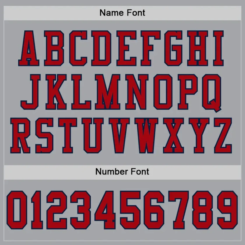 Custom Gray Mesh Football Jersey with Red - Image 3