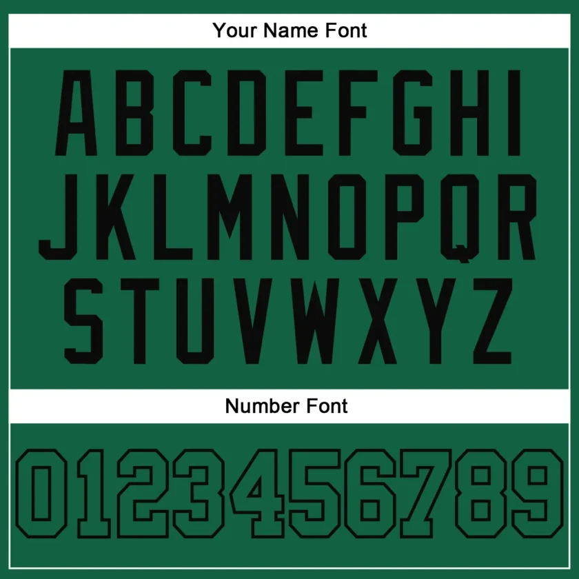 Custom Kelly Green Baseball Jersey with Kelly Green-Black - Image 2