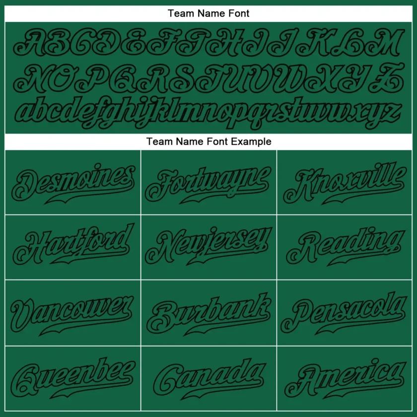 Custom Kelly Green Baseball Jersey with Kelly Green-Black - Image 3