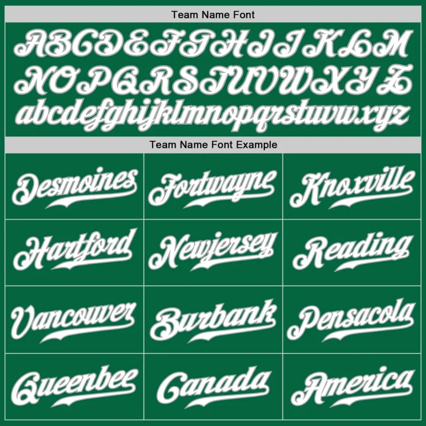 Custom Kelly Green Baseball Jersey with White-Gray - Image 3