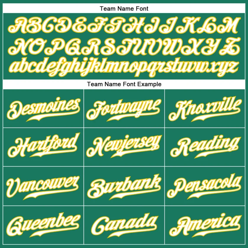 Custom Kelly Green White Pinstripe Baseball Jersey with White-Gold - Image 2