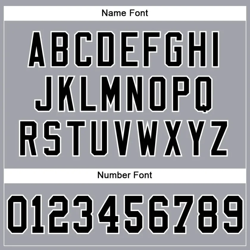 Custom Light Gray Mesh Football Jersey with Black-White - Image 3