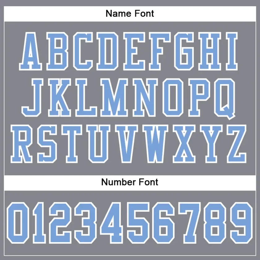 Custom Light Gray Mesh Football Jersey with Light Blue-White - Image 3