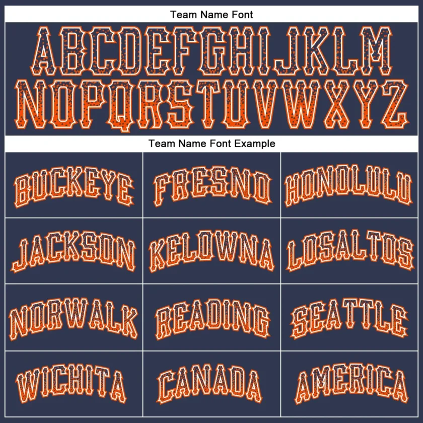 Custom Navy Drift Fashion Baseball Jersey with Orange-White - Image 2