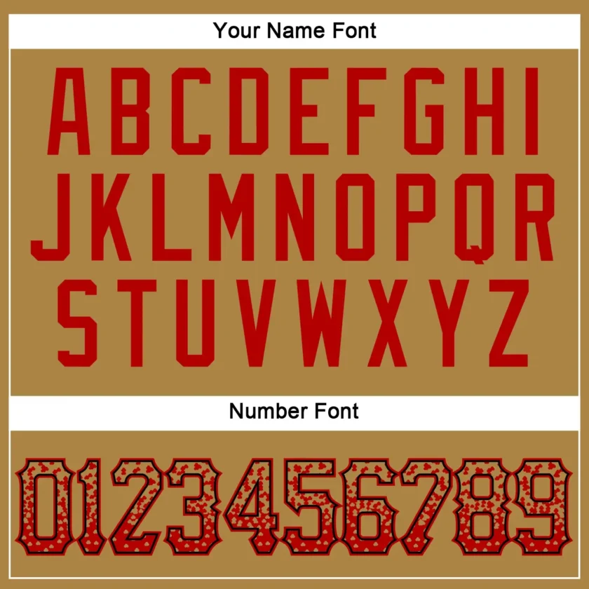 Custom Old Gold Drift Fashion Baseball Jersey with Red-Black - Image 3