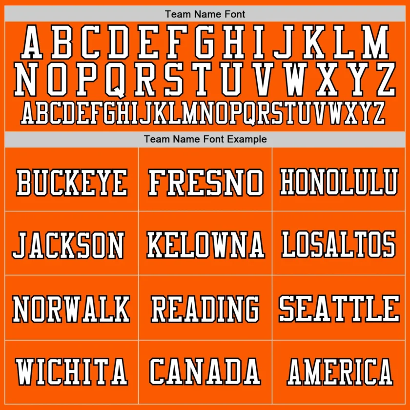 Custom Orange Mesh Football Jersey with Black-White - Image 2