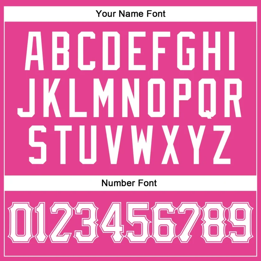 Custom Pink Baseball Jersey with White - Image 3