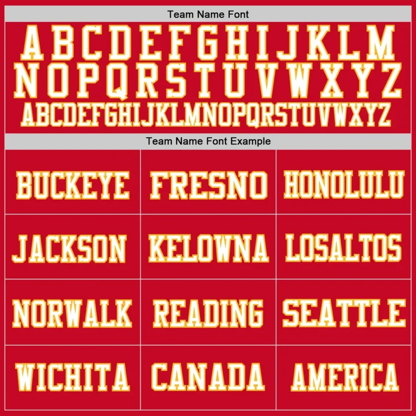 Custom Red Mesh Football Jersey with Gold - Image 2