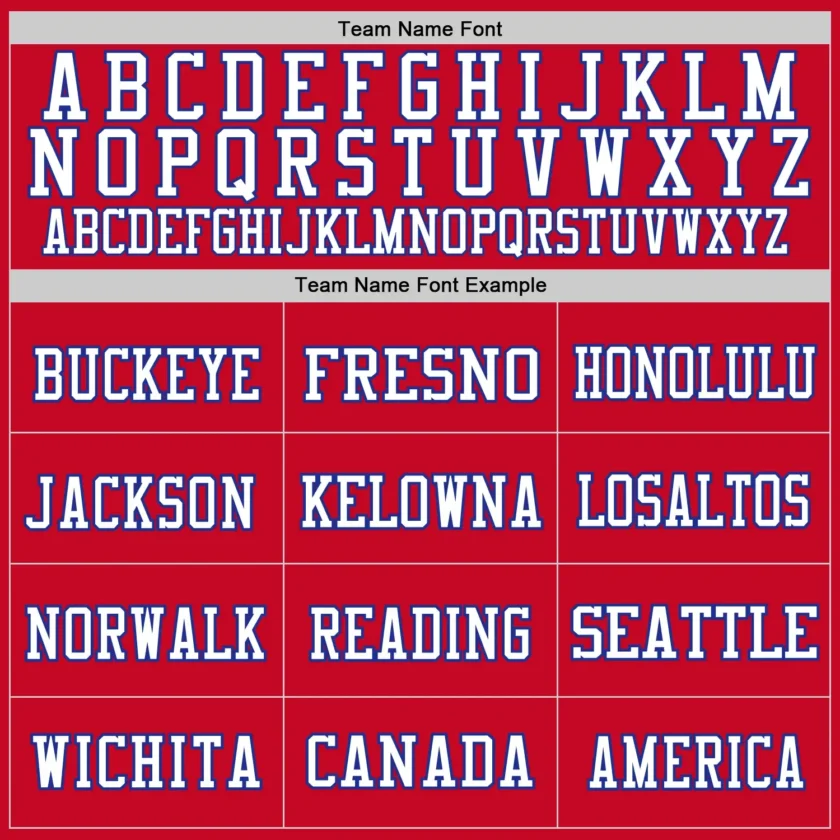 Custom Red Mesh Football Jersey with Royal - Image 2