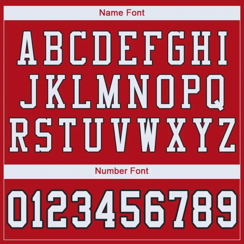 Custom Red Mesh Football Jersey with White-Black - Image 2