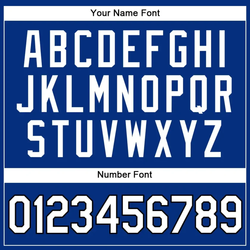 Custom Royal Baseball Jersey with White-Black - Image 3