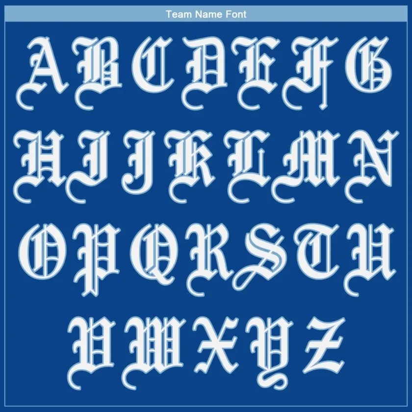 Custom Royal Baseball Jersey with White-Light Blue - Image 3