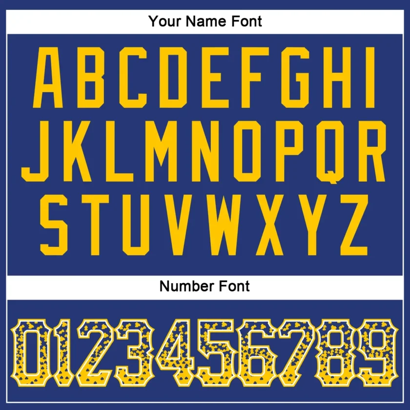 Custom Royal Drift Fashion Baseball Jersey with Gold-White - Image 3