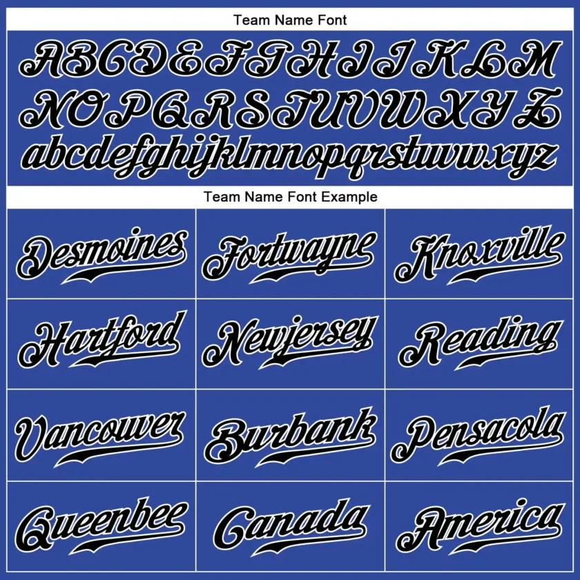 Custom Royal Pinstripe Baseball Jersey with Red-Black - Image 2