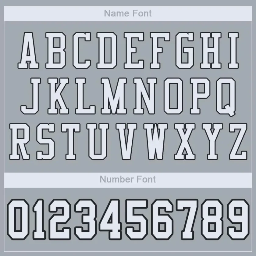 Custom Silver Mesh Football Jersey with White-Black - Image 2