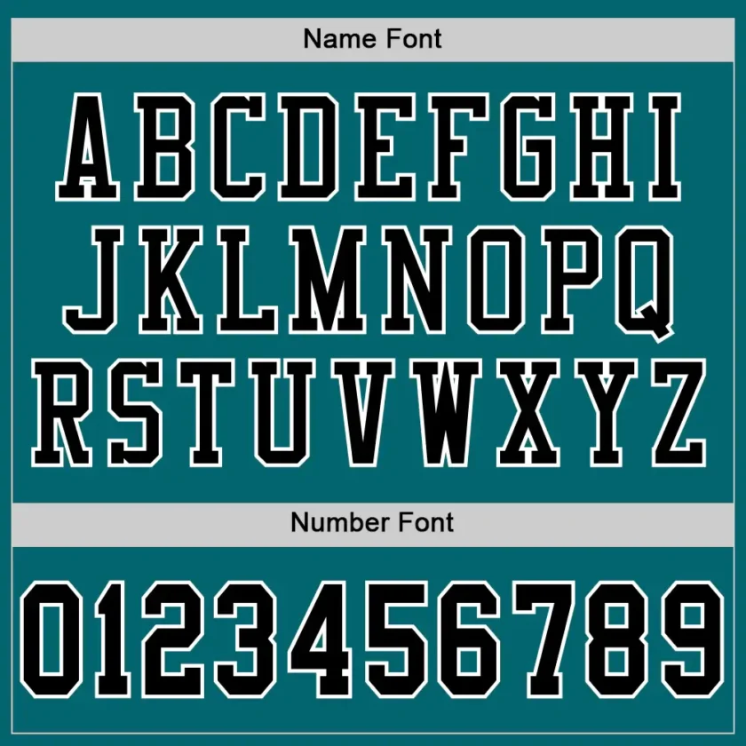 Custom Teal Mesh Football Jersey with Black-White - Image 3