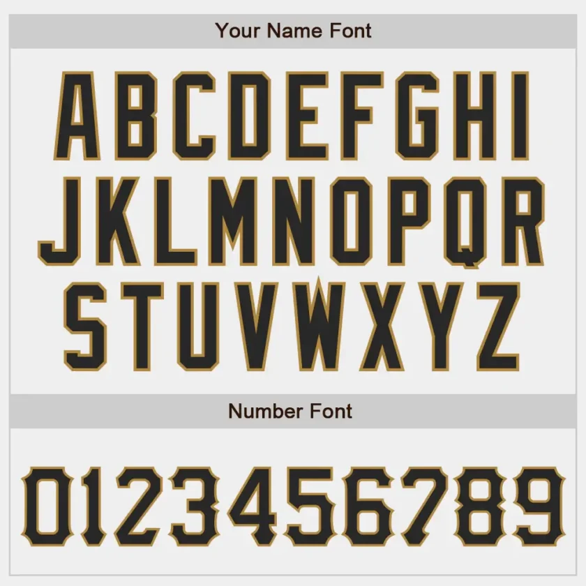 Custom White Baseball Jersey with Black-Old Gold - Image 2