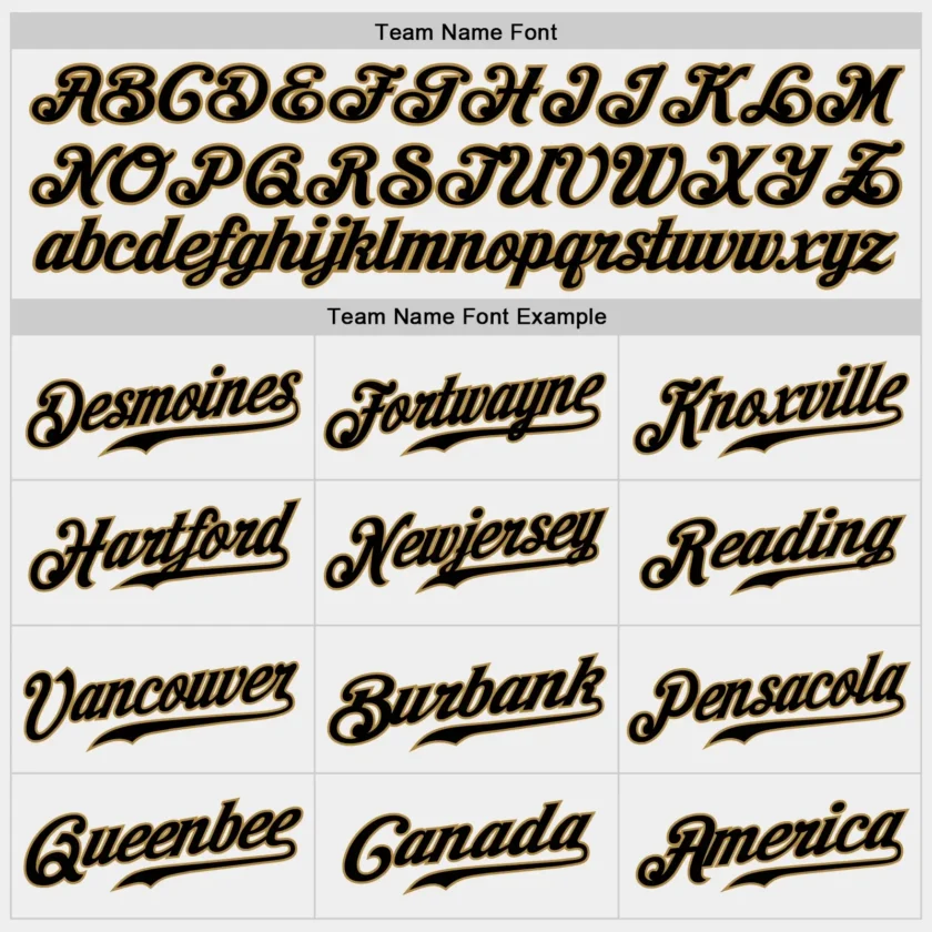 Custom White Baseball Jersey with Black-Old Gold - Image 3