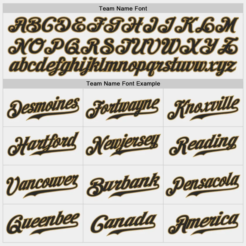 Custom White Baseball Jersey with Black-Old Gold - Image 3