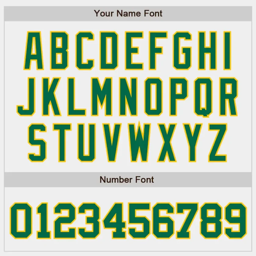 Custom White Baseball Jersey with Kelly Green-Gold - Image 2