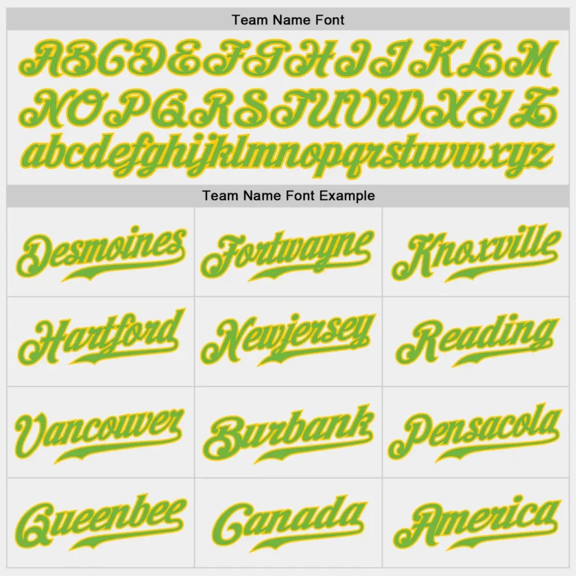 Custom White Baseball Jersey with Neon Green-Gold - Image 3