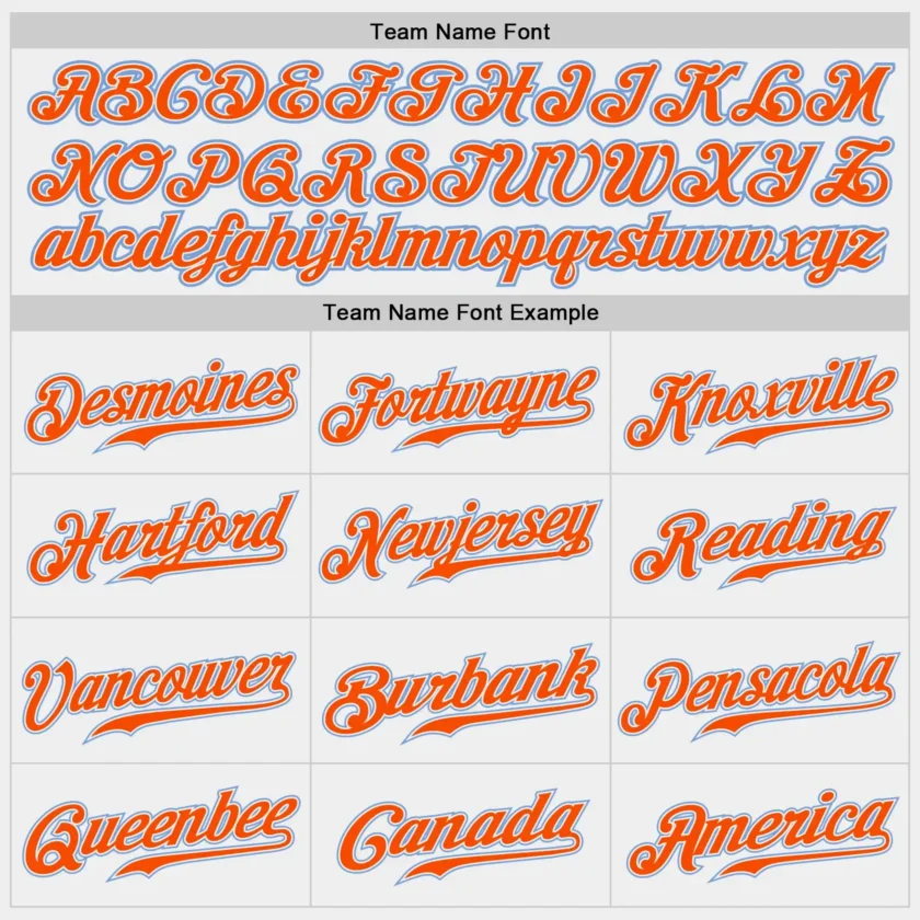 Custom White Baseball Jersey with Powder Blue-Orange - Image 2