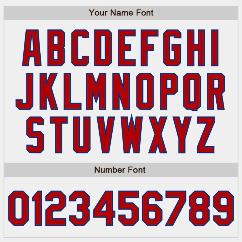 Custom White Baseball Jersey with Red-Royal - Image 3