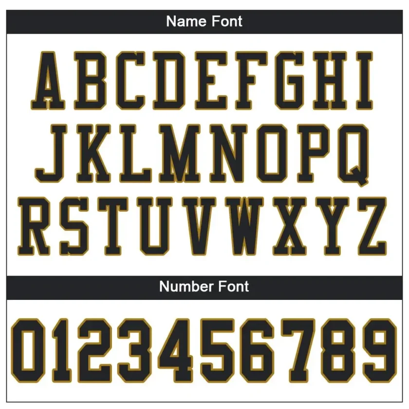 Custom White Mesh Football Jersey with Black-Old Gold - Image 2