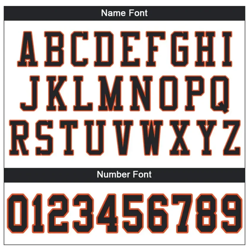 Custom White Mesh Football Jersey with Black-Orange - Image 2