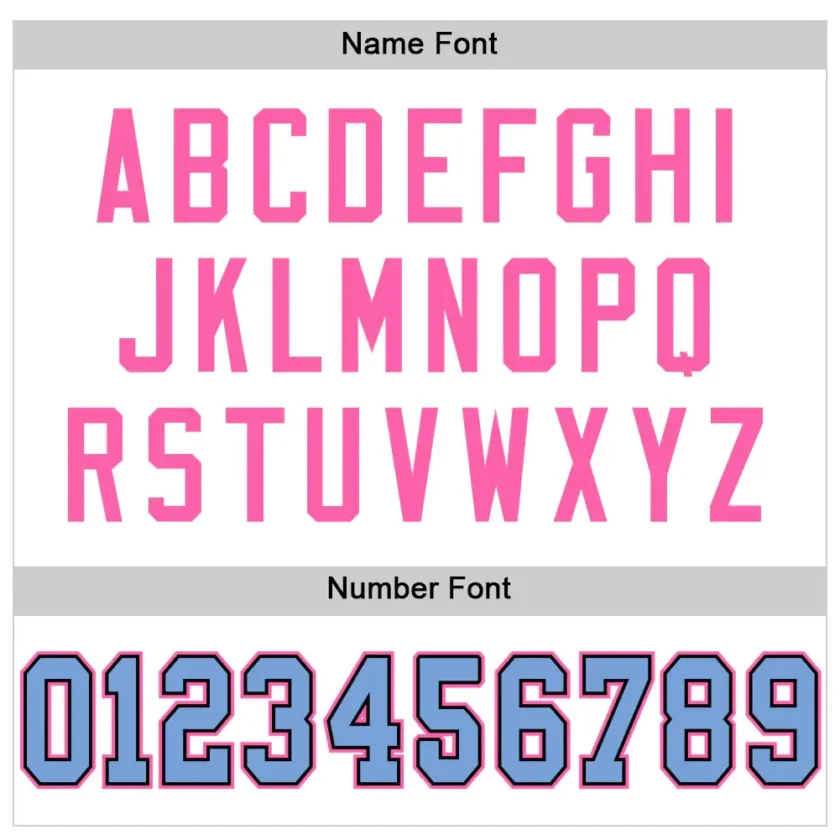 Custom White Mesh Football Jersey with Light Blue-Pink - Image 3