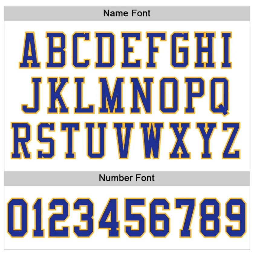 Custom White Mesh Football Jersey with Royal-Gold - Image 3