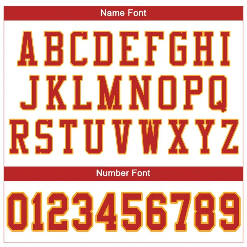 Custom White Mesh Football Jersey with Scarlet-Gold - Image 2