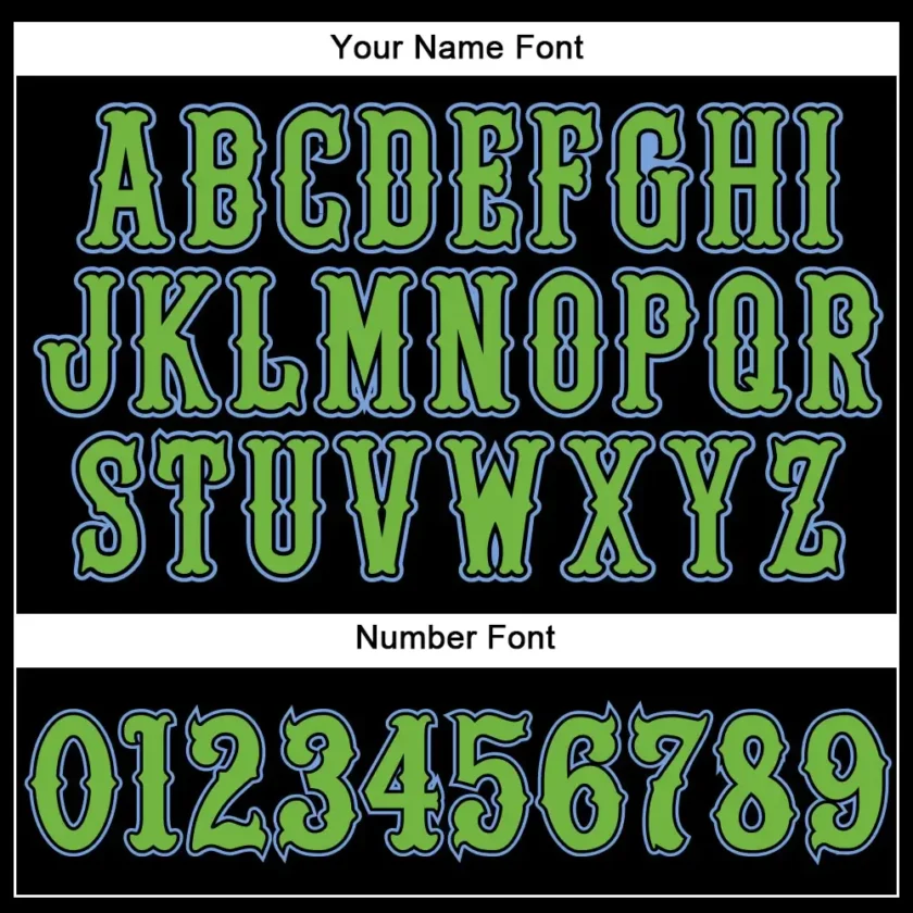 Custom Black Pinstripe Baseball Jersey with Neon Green - Image 3