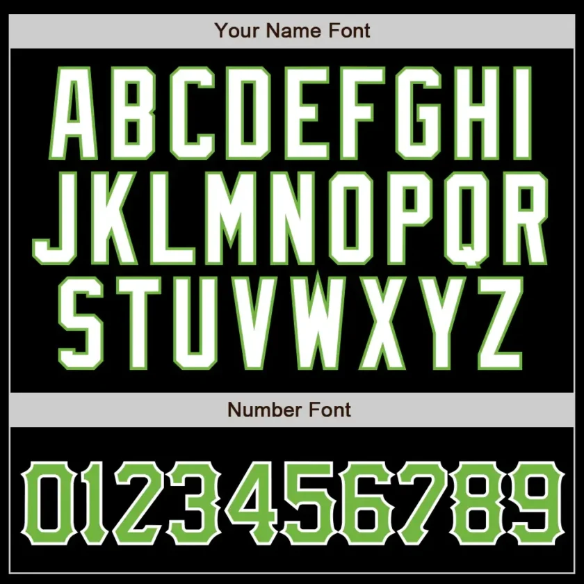 Custom Black Pinstripe Baseball Jersey with Neon Green-White - Image 2