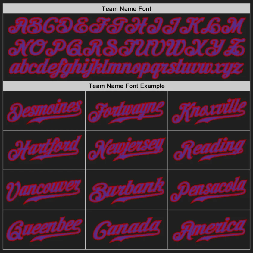 Custom Black Pinstripe Baseball Jersey with Purple-Red - Image 3