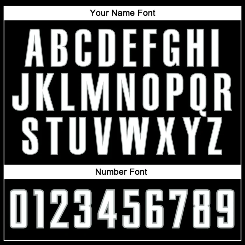 Custom Black Pinstripe Baseball Jersey with White-Gray - Image 3