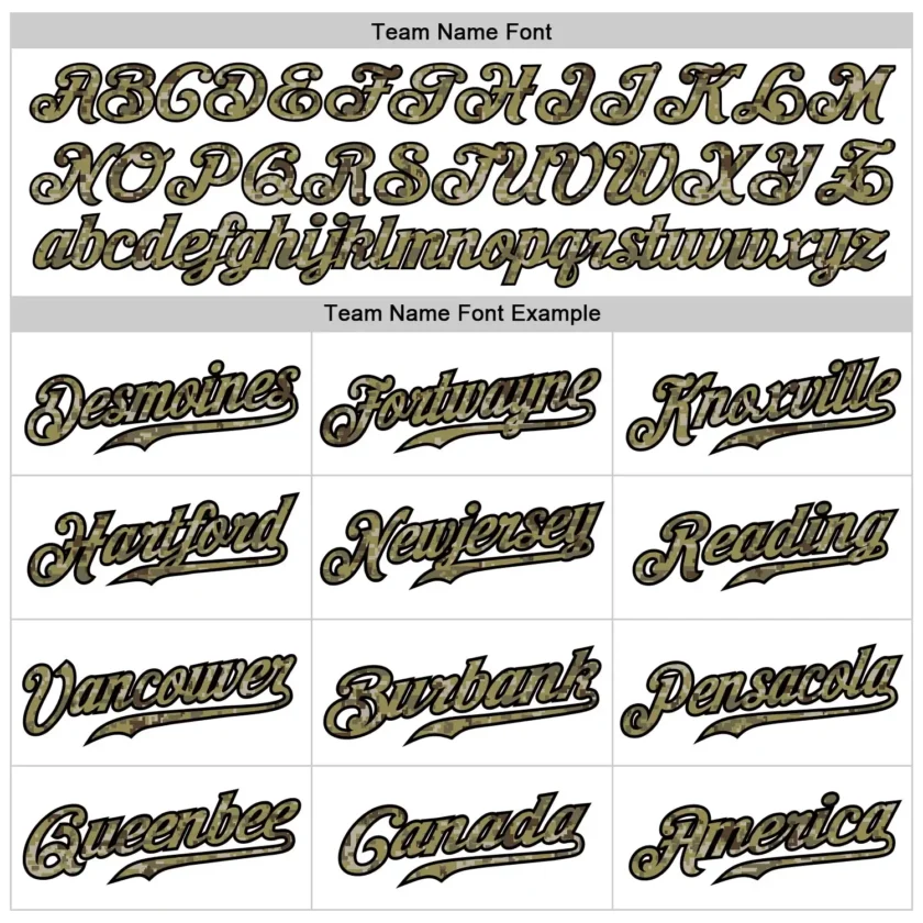 Custom White Baseball Jersey with Camo-Black - Image 2