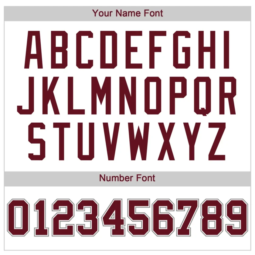 Custom White Baseball Jersey with Crimson-Gray - Image 2