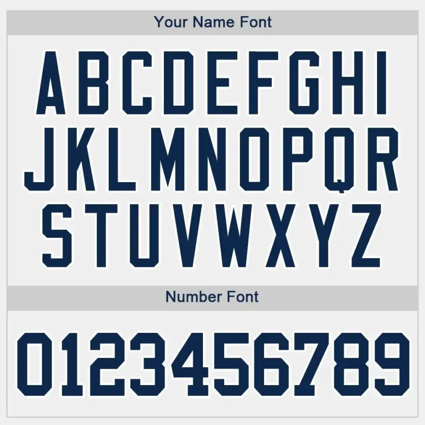 Custom White Baseball Jersey with Navy - Image 2