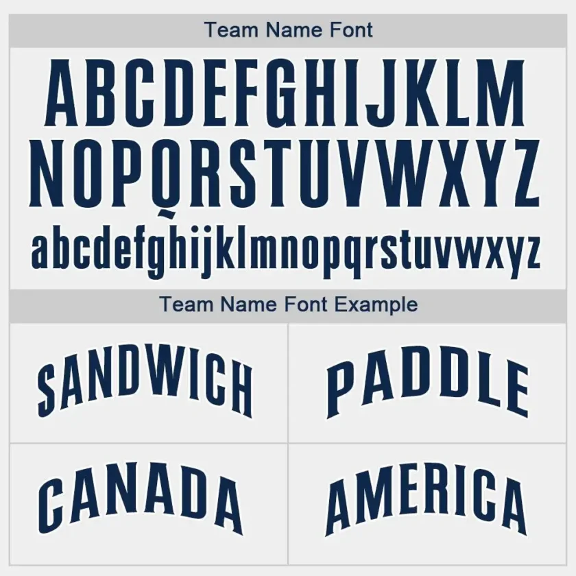 Custom White Baseball Jersey with Navy - Image 3